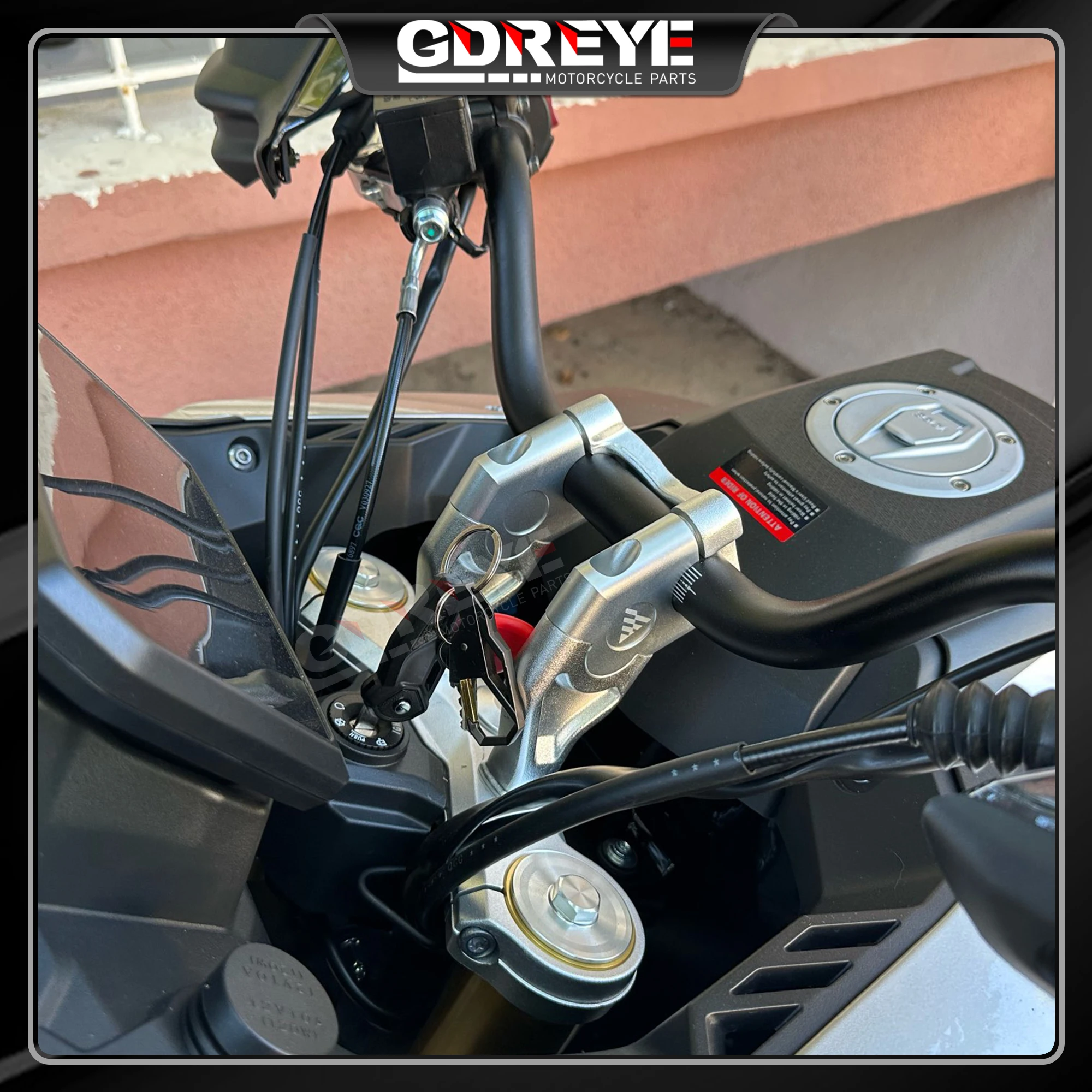 핸들라이저 마운트 클램프 하이 리프터 라이저 액세서리, LONCIN VOGE 525DSX 525DS 525 DSX 오토바이 525DSX 용