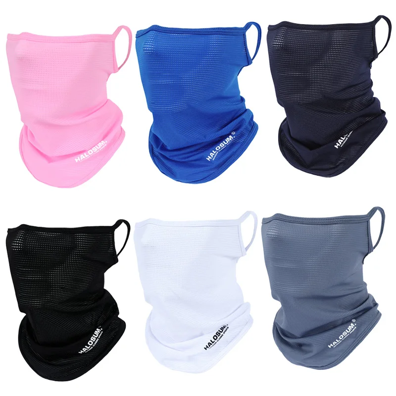 

1/2/3PCS Ice Silk Full Face Mask Sun Protection Breathable Balaclava UV Resistant Windproof for Sports Outdoor Activity