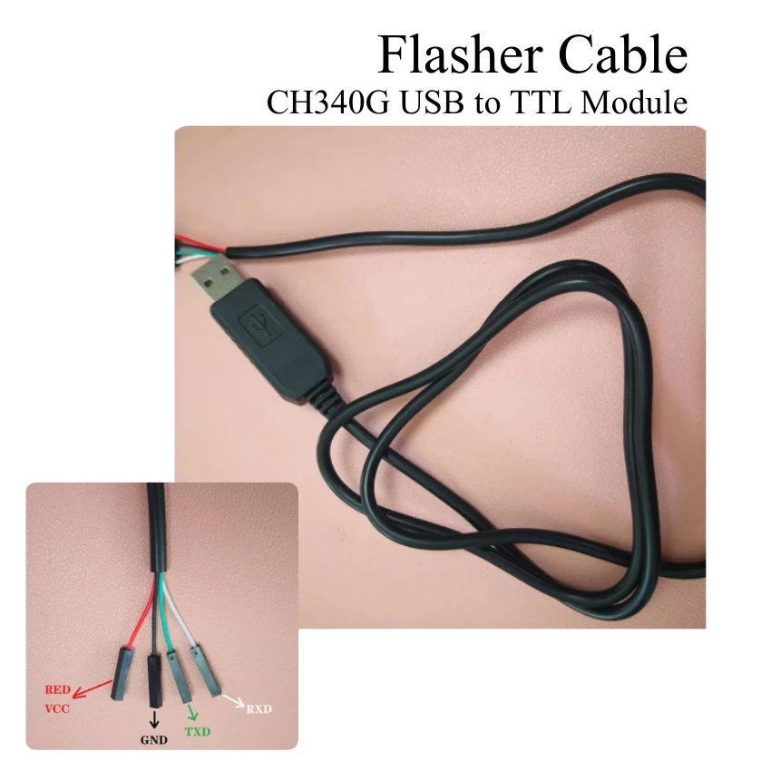 1 PCS CH340G USB to TTL Module CH340G Flasher Cable STC Down-loader Adapter Download Cable New Universal