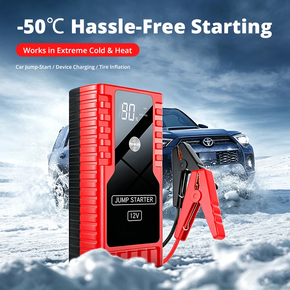 12V Car Jump Start 800A-4000A Car Battery Starter Booster Auto Starting Device Emergency Start Portable Power Bank Device Booste