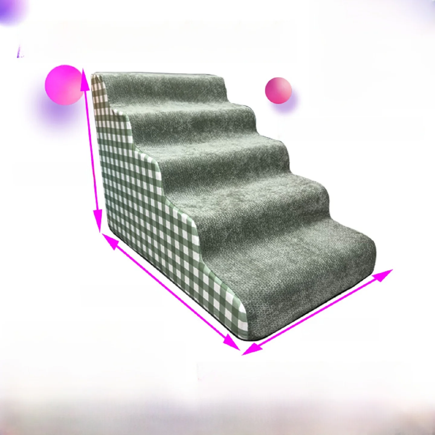 Escaleras para mascotas de 60 cm, escalones para perros, escaleras pequeñas para sofá y cama, escaleras lavables para cachorr...