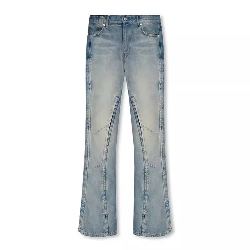 Pantalon en denim pour femmes, vêtements de travail pour dames, surintendant fendu, vêtements décontractés pour filles chaudes, 1 paire