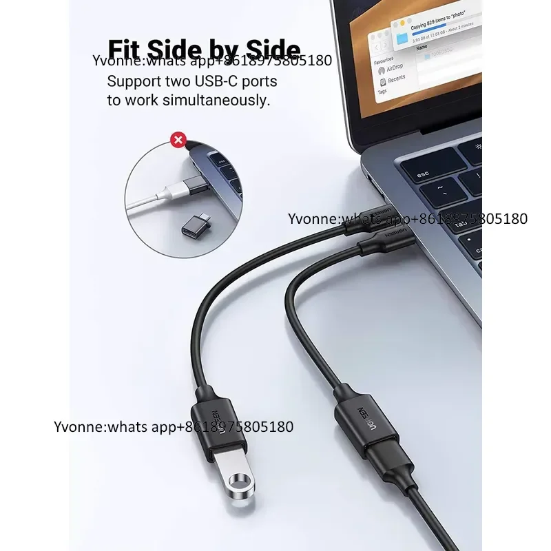 US154 USB C to USB2.0 Adapter USB C Female to USB Male Adapter Type C Adapter OTG Cable for Laptop