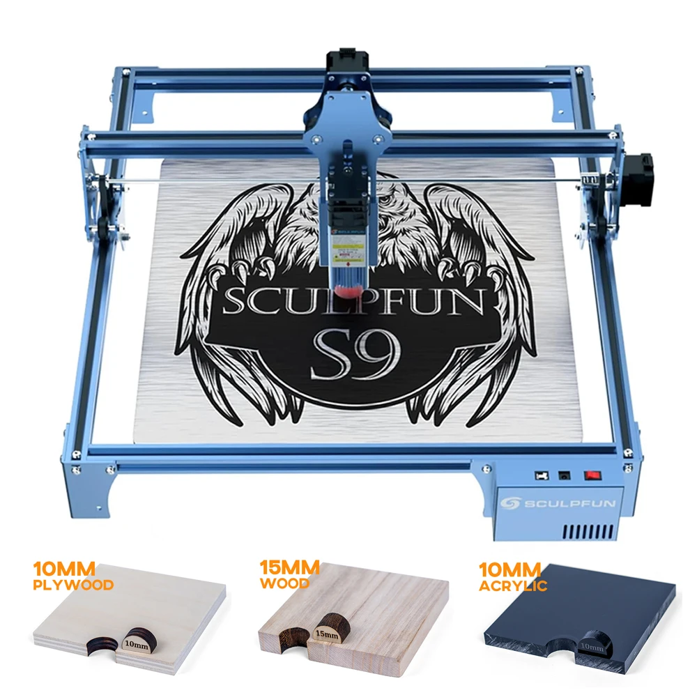 SCULPFUN S9 90W Effect Laser Engraving Machine Ultra-thin Laser Acrylic wood stainless steel Engraver Cut Machine 420/915x410mm