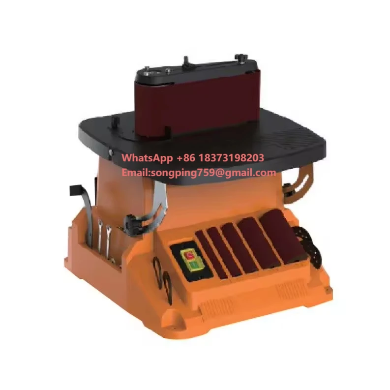 

2026 Multi-Function Mini Electric Belt Sander Machine Vertical Drum & Oscillating Spindle Bench Sanding for Woodworking