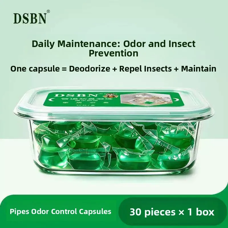 Odor Eliminating Freshener Pearls for Kitchen Bathroom Sink Drain Pipe Deodorant Clearing Beads HQ6 Household Cleaning Tools