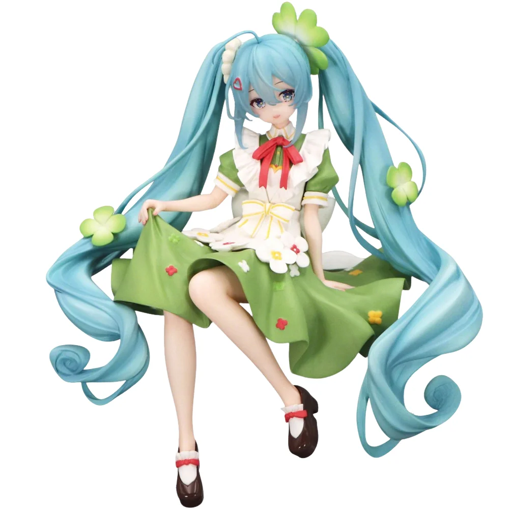 in-stock-furyu-original-genuine-vocaloid-hatsune-miku-flower-fairy-clover-ver-15cm-model-toy-noodle-stopper-figure-birthday-gift