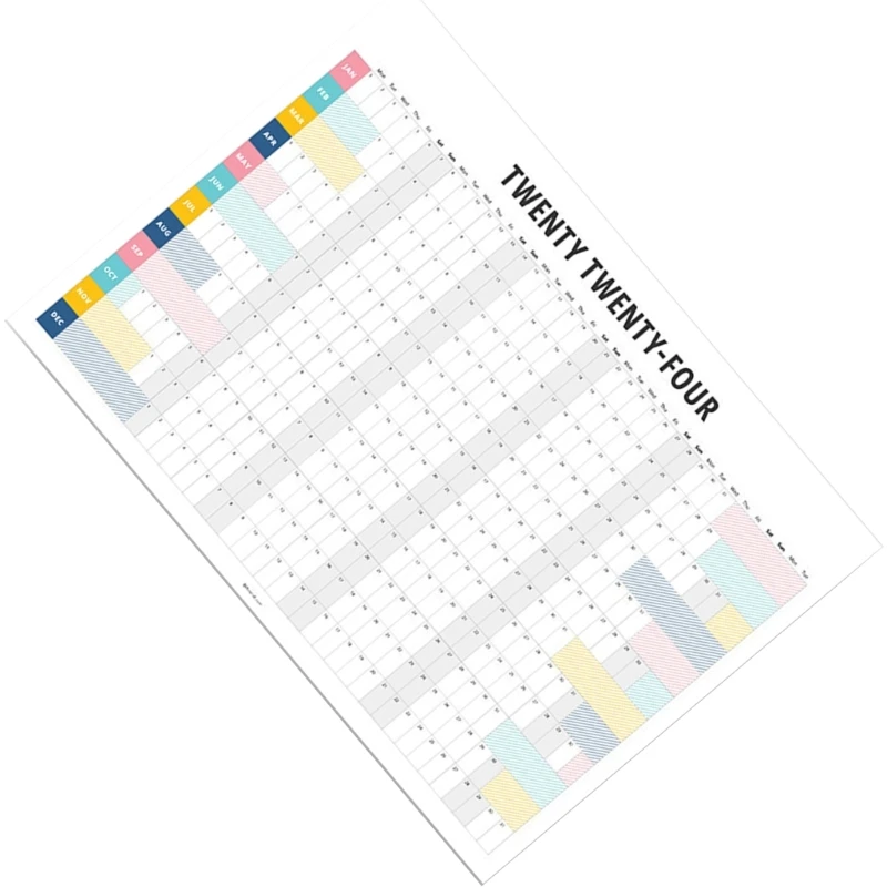 2024 Yearly Wall Planner 2024 Wall Calendar Planner 2024 Wall Planner from 1. 2024- 12. 2024, 50x30cm Wall Calendar QXNF