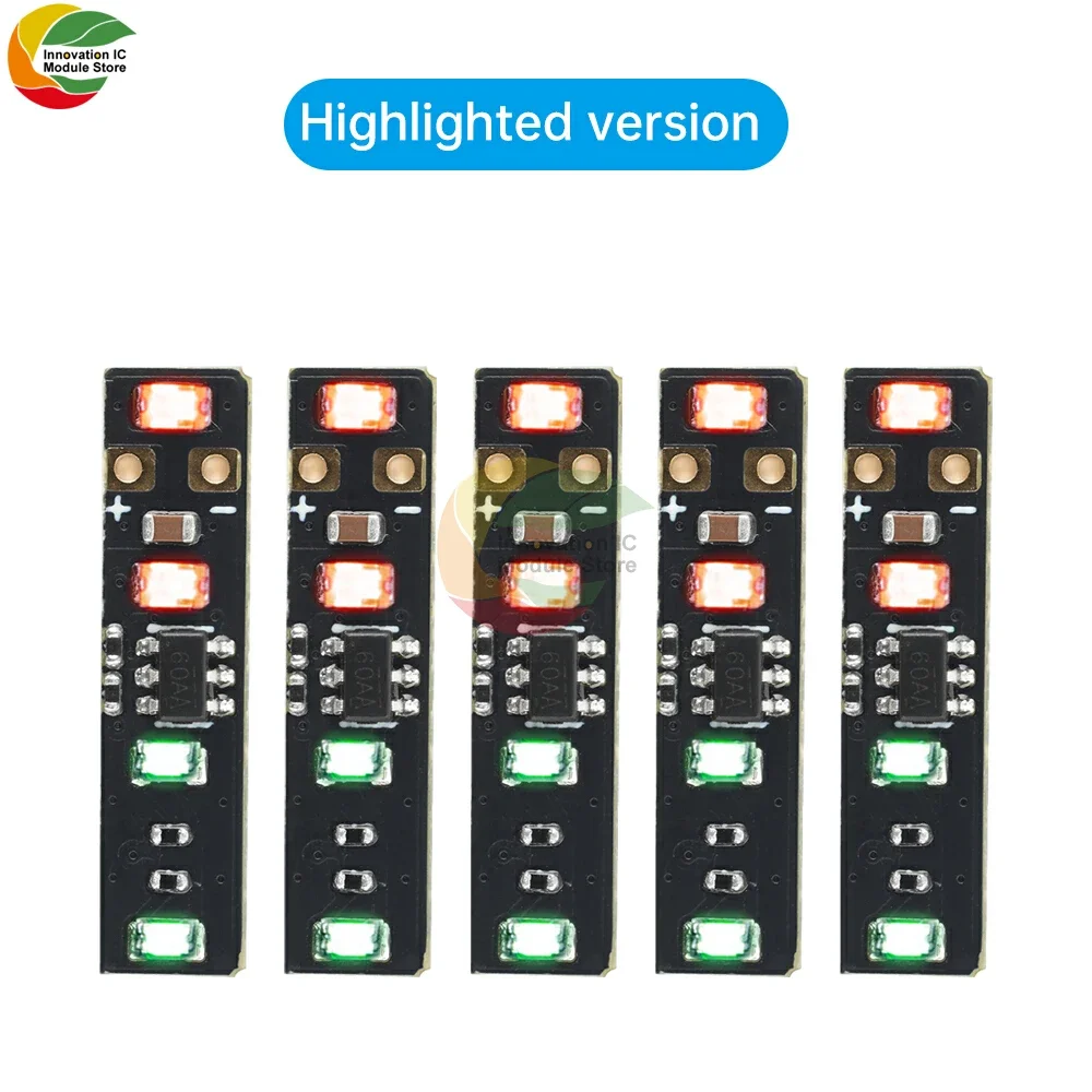 5PCS 3.7-4.2V Mini LED Battery Level Indicator 1 String Ternary Lithium Battery Capacity Board Power Display Module