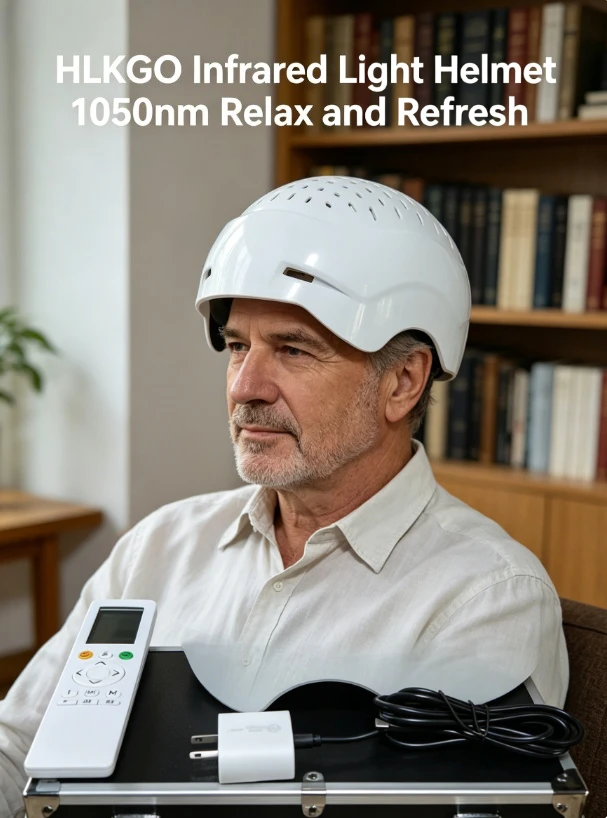 Brain Activities Boost HLKGO Infrared Helmet 1050nm Dementia Therapy Gadgets for Stroke Victims Cognition