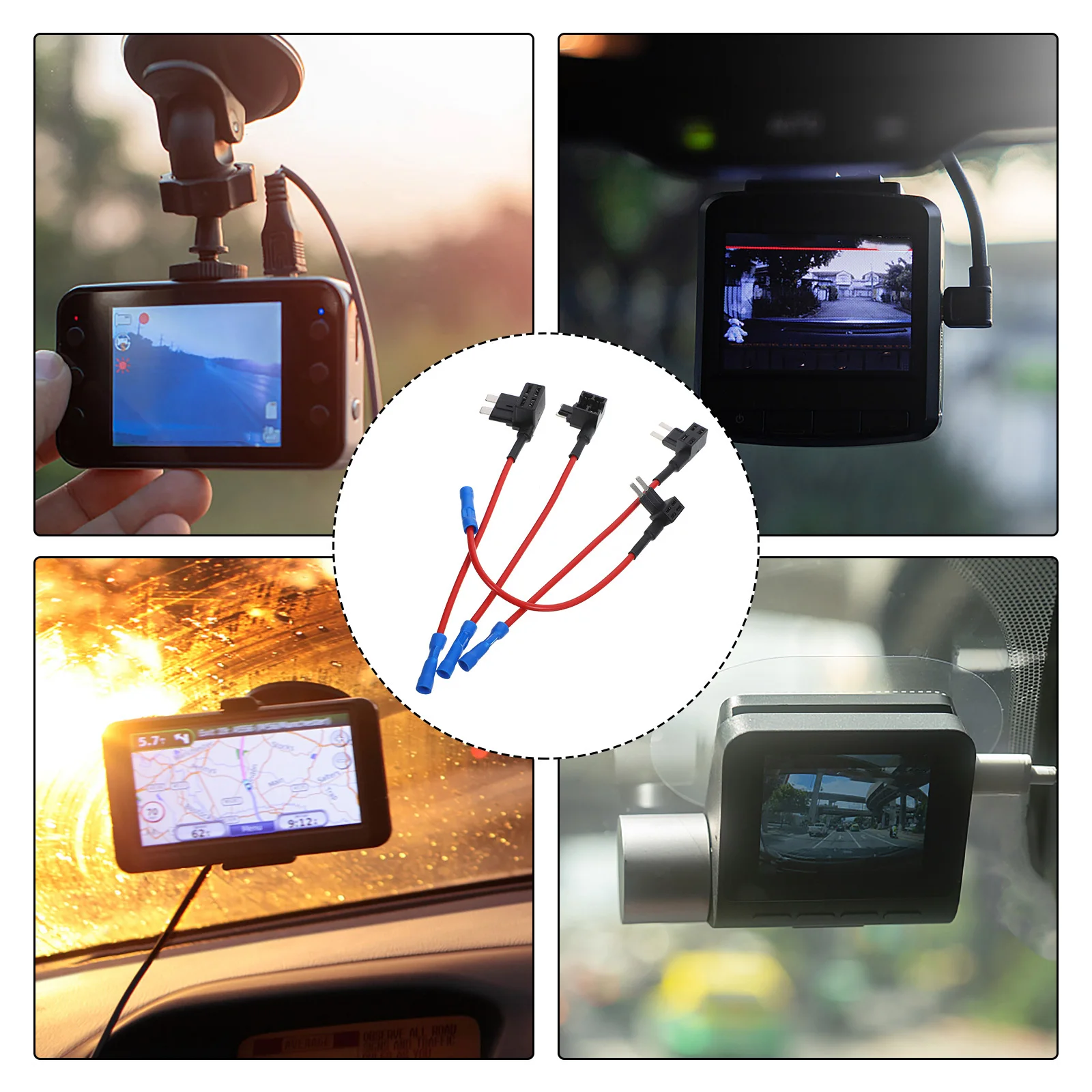 

8pcs Automotive Holder Kit In Line Holders For Car Circuit Protection Standard Fuse Box Heavy Duty Wire Fuse Holder