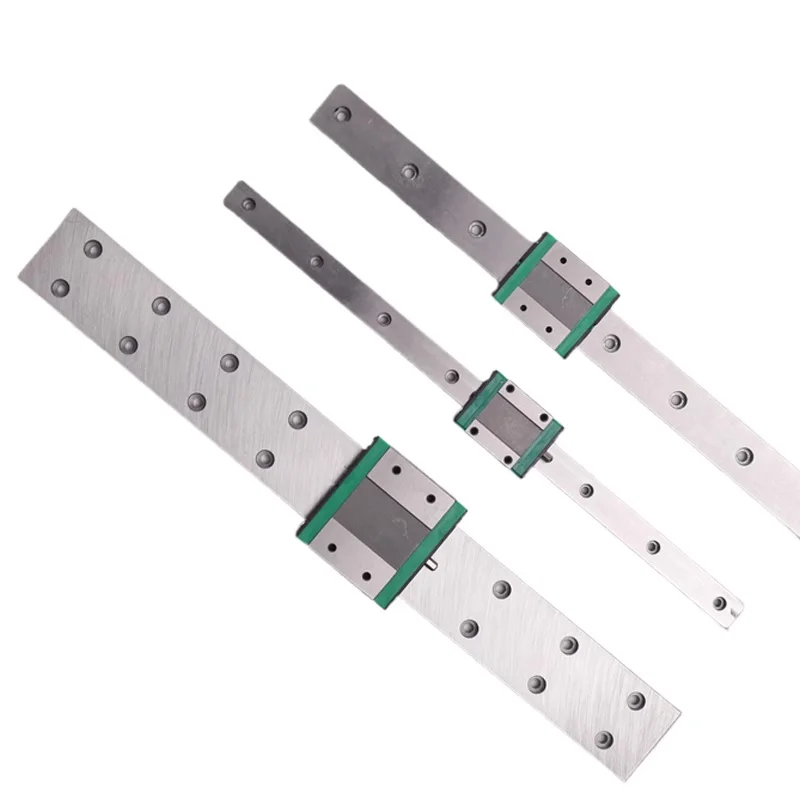 2PC Miniature Linear Rail Slide MGN7/9/12/15-100/150/200/250/300/350/400/450/500/550/600/650mm+4pc Carriage Block 3D Printer CNC