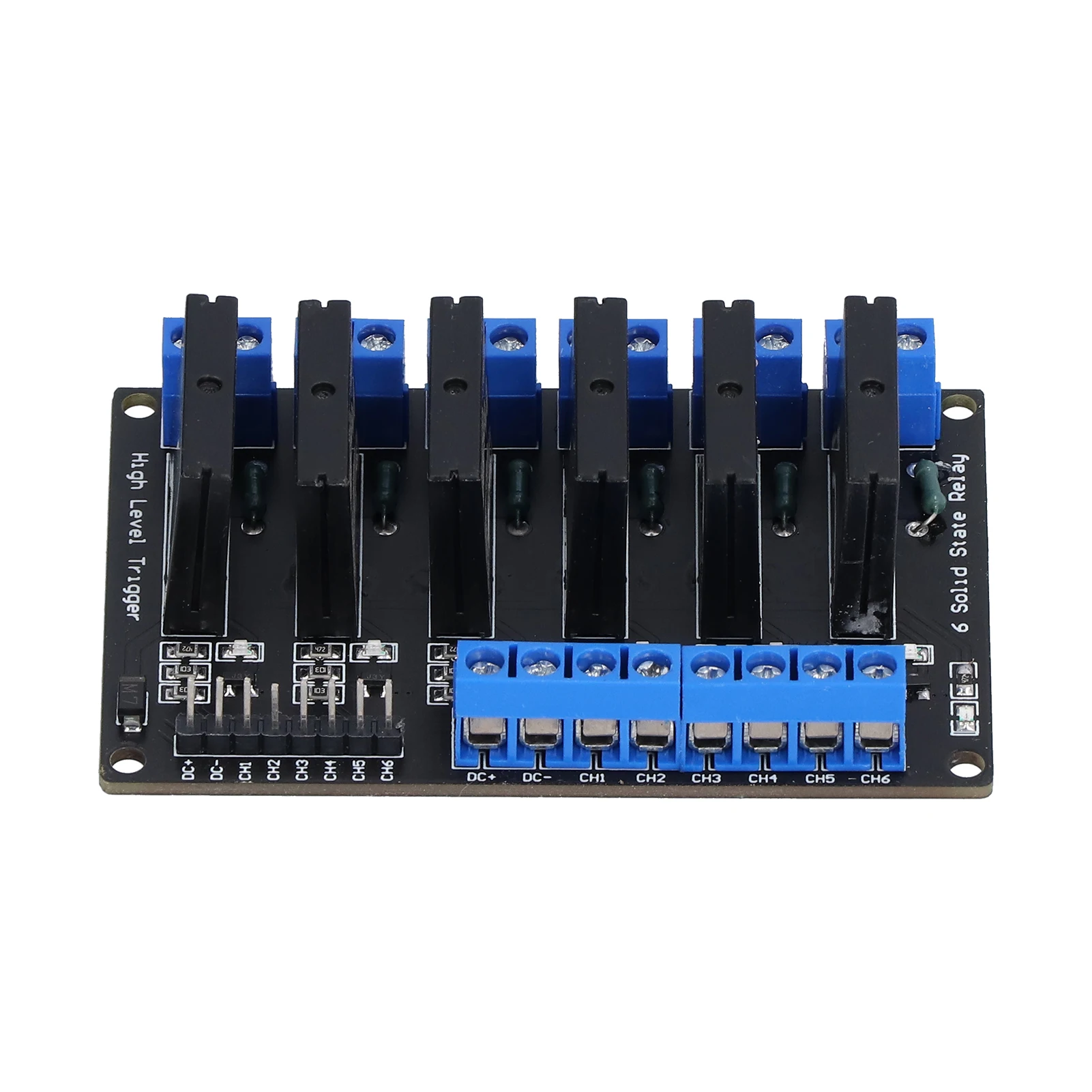 Solid State Relay Module Matching Fuse 6 Channel High Voltage Trigger DC Control Electrical Equipment 5V 12V 24V 3-24V