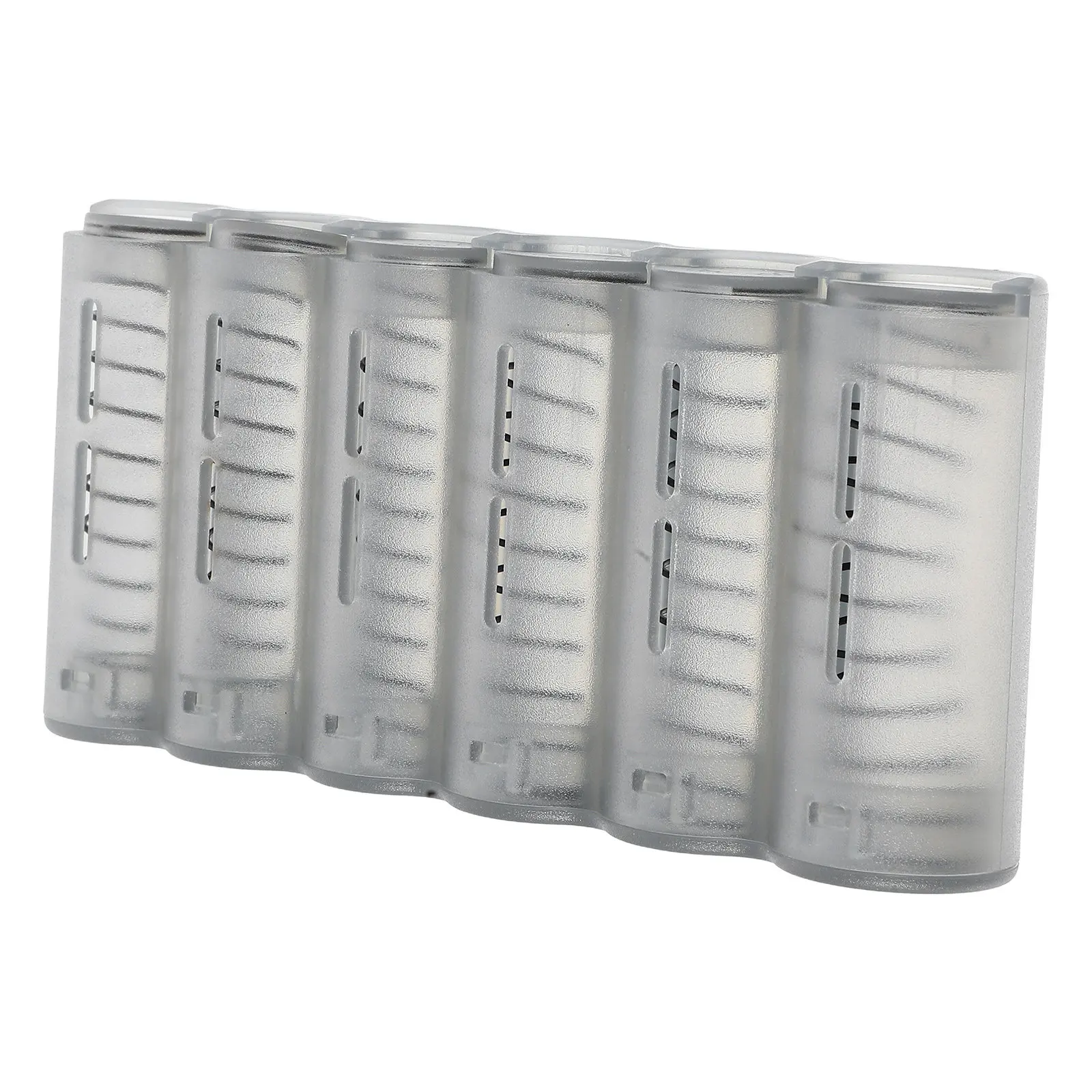 

Coin Holder 6-Slot Plastic Compact Organizer Portable Case Daily Travel Coin Storage Dispenser Plastic Coins Box