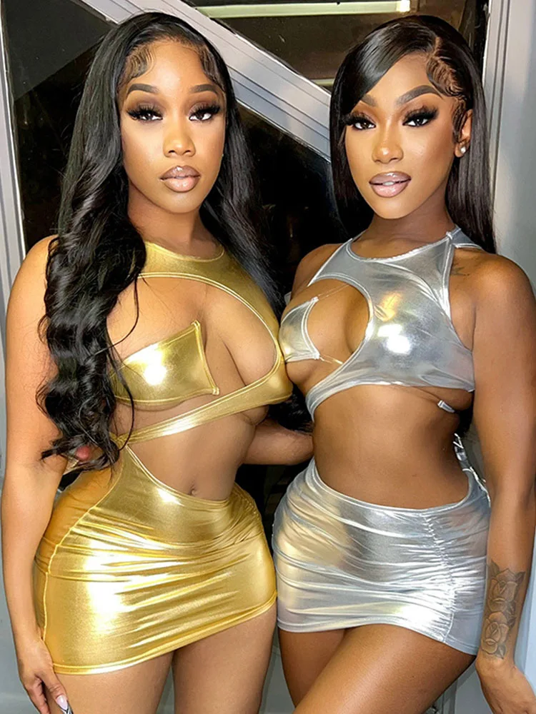 Sexy Clothes Pic: Real-Life Review of the Hollow-Out Metallic Bodycon Dress  That Turned Heads at My Nightout