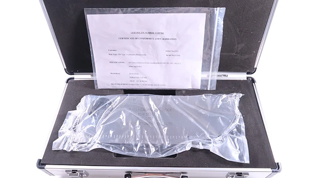 Imagem -02 - Bloco de Teste de Aço do Bloco D1.1m2023 da Calibração de Awsd1.1 1018 de Ndt Iiw para o tipo Ultrassônico da Polegada do Detector da Falha