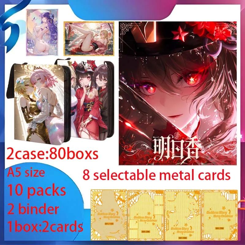 

Newest The Real Asuka A5 Size Waifu Boards Goddess Story Collection Card Swimsuit Bikini Booster Box Habbies Gift