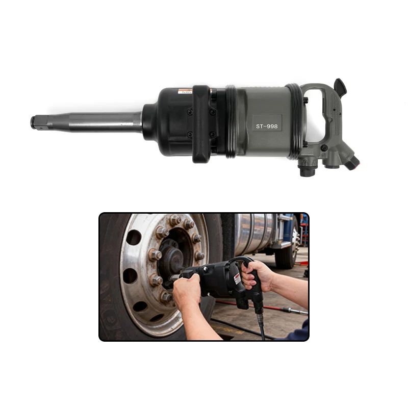 Super heavy duty 1 inch pneumatic impact wrench, high torque 4500N.m for automotive maintenance, aluminum alloy construction 400