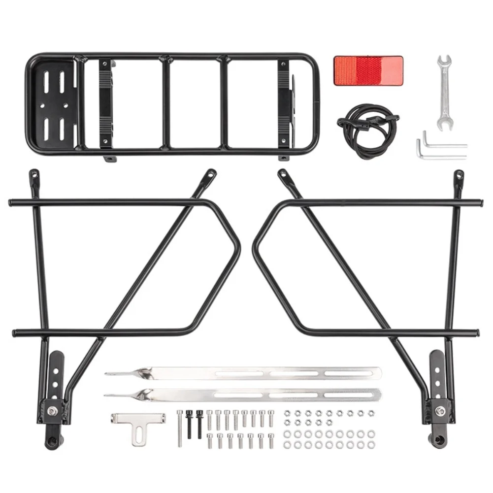 

Задняя стойка для горного велосипеда, багажник из алюминиевого сплава с высокой стабильностью, подходит для велосипедов с отверстиями для задней ступицы