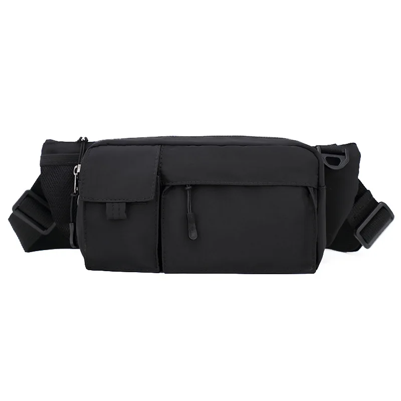 

Summer Men's Cycling Crossbody Pack Oxford Waist Bag with Customizable Panel, Urban Explorer Essentials for Outdoor Youth