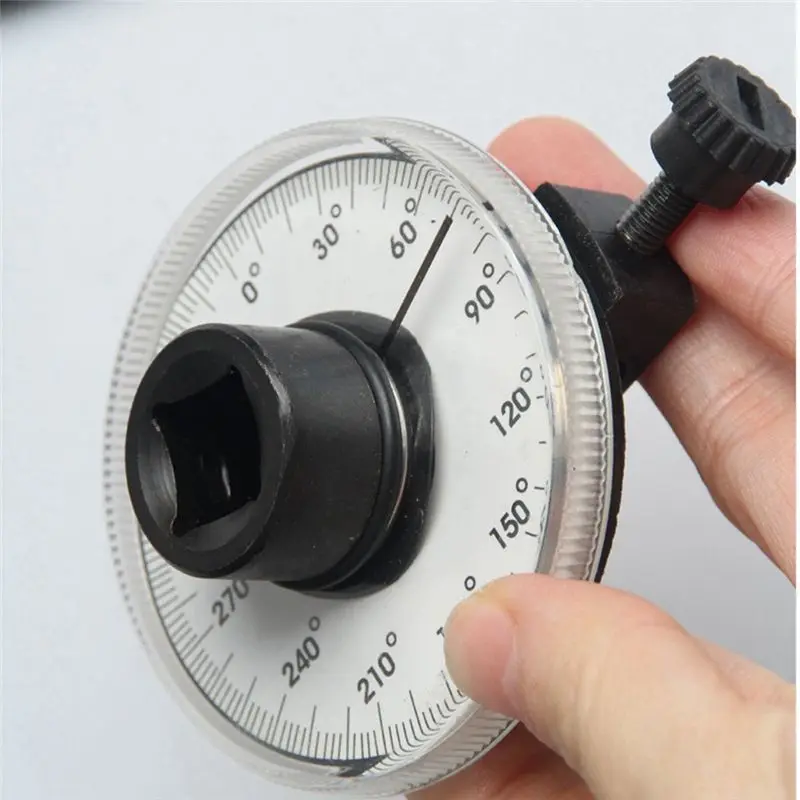 NOCM 1/2 Torque Indexer Angle Gauge with Clamps Torque Angle Meter Pointer Auto Repair