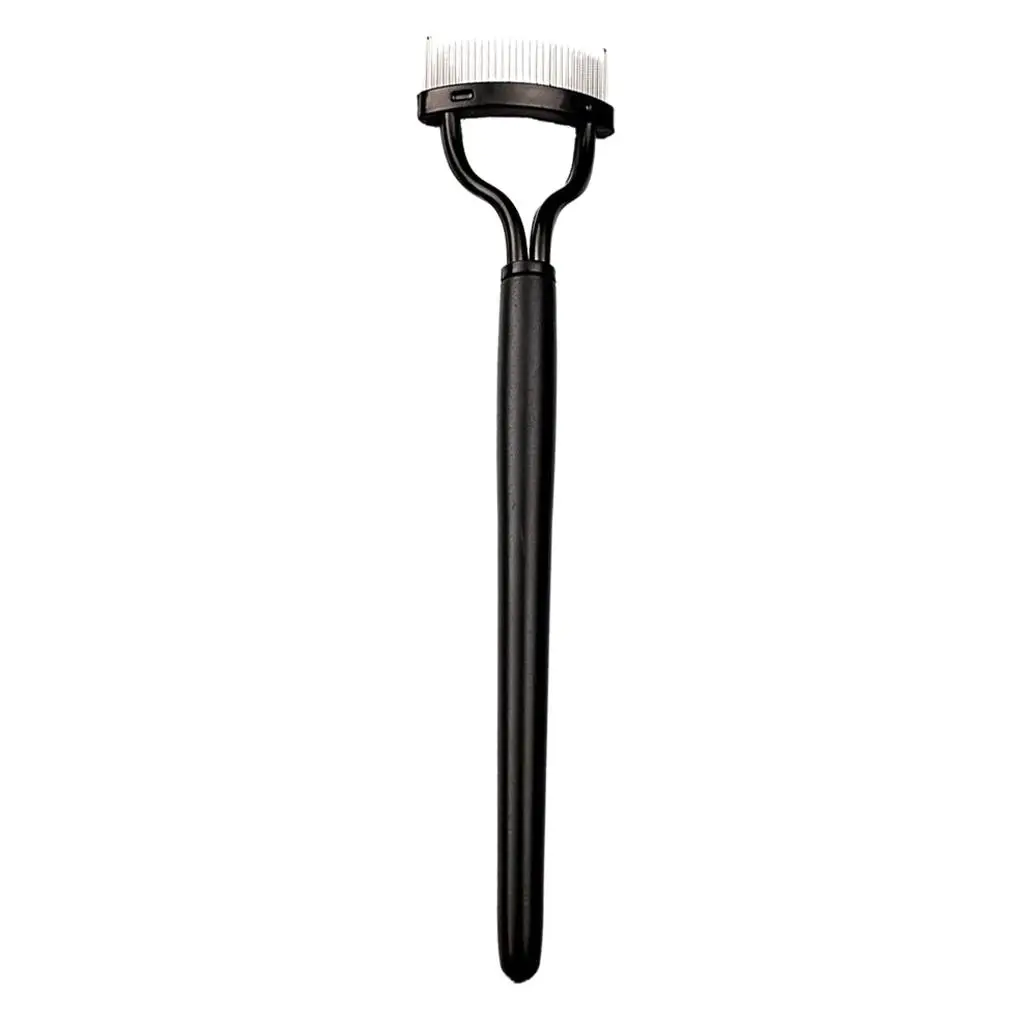 Pettine per mascara Spazzola Separatore per ciglia in metallo Ciglia per mappatura in acciaio nero Accessori per Lashista per laminazione