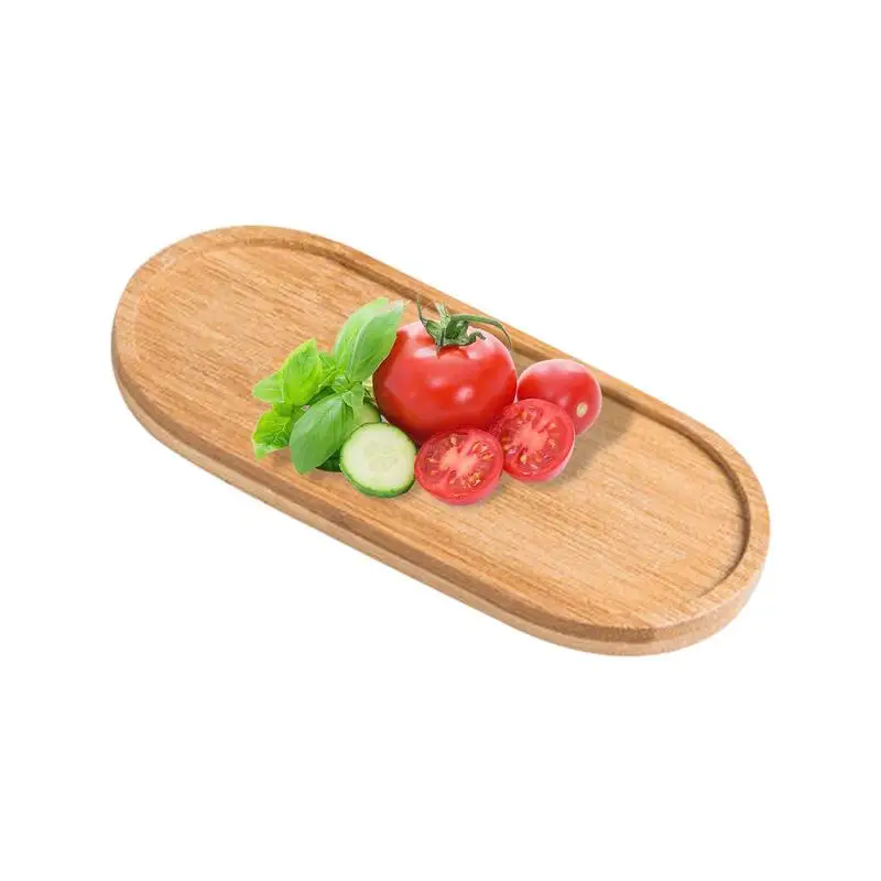 Multi Bamboo Tray Wood Saucer Flower Pot Tray Cup Pad Coaster Plate Kitchen Decorative Plate Creative Coaster Coffee Cup Mat