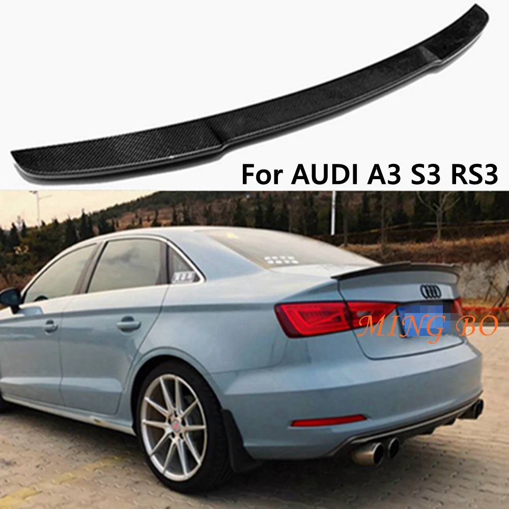 

For AUDI A3 S3 RS3 8V Limousine Sedan SV Style Carbon Fiber Rear Spoiler Trunk Wing 2013-2020 Forged carbon