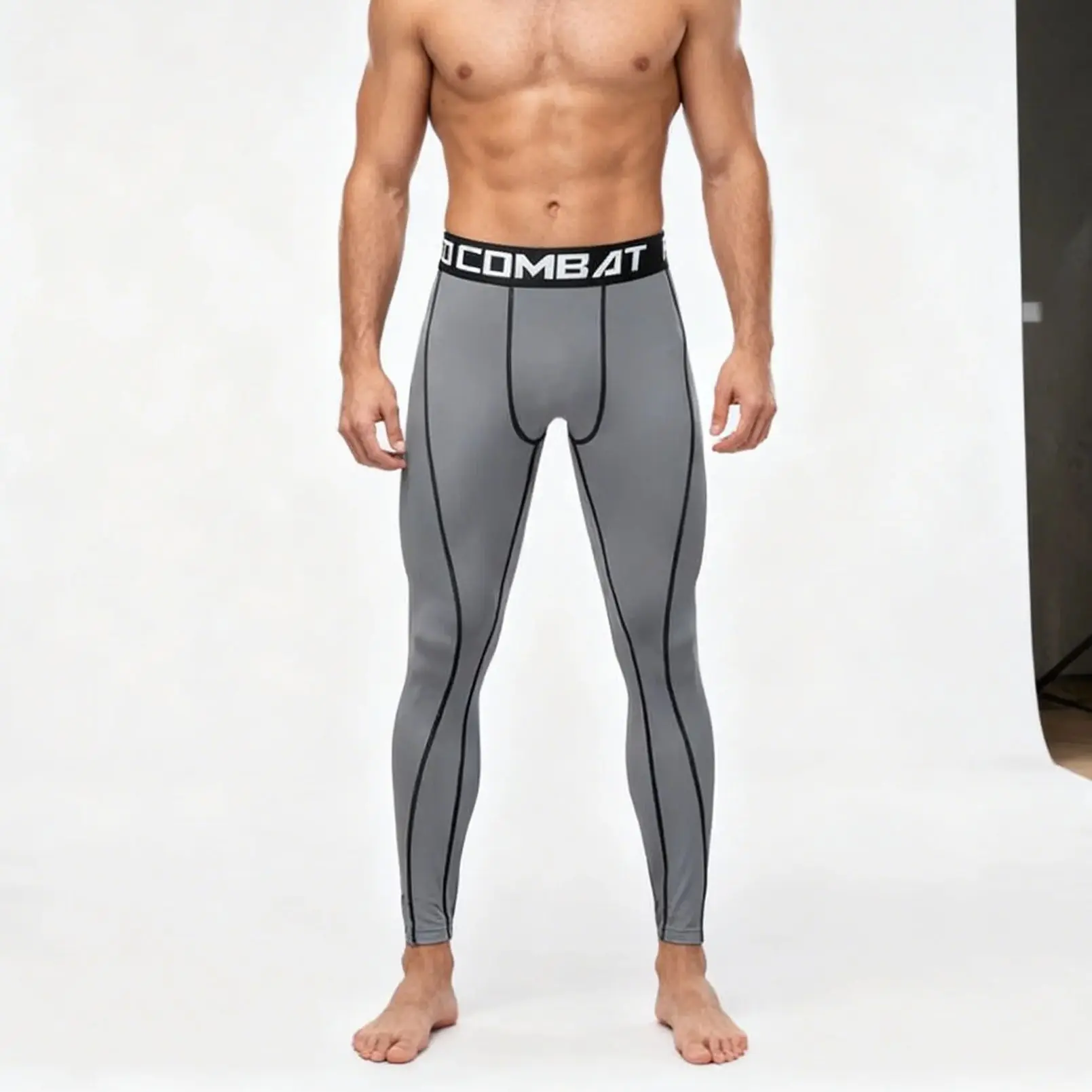 New Men's Pro Basketball Football Running Sports Fitness Training Leggings High Stretch Bottoming Autumn Winter Fleece Trousers