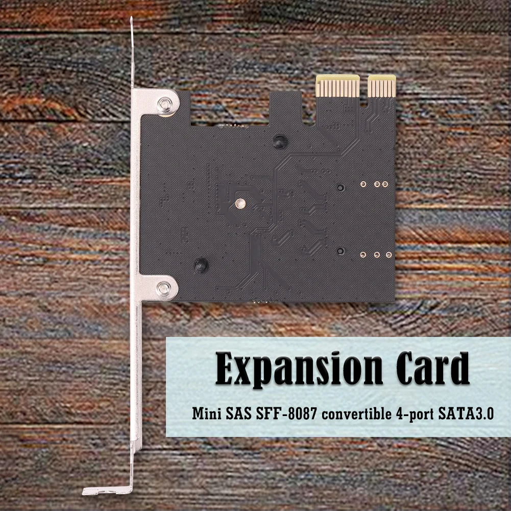 الكمبيوتر PCI-E 1x إلى Mini SAS SFF-8087 الناهض بطاقة التعدين الملحقات Mini PCI Express X1 2.0 مهايئ منفذ لنظام التشغيل Windows/Linux