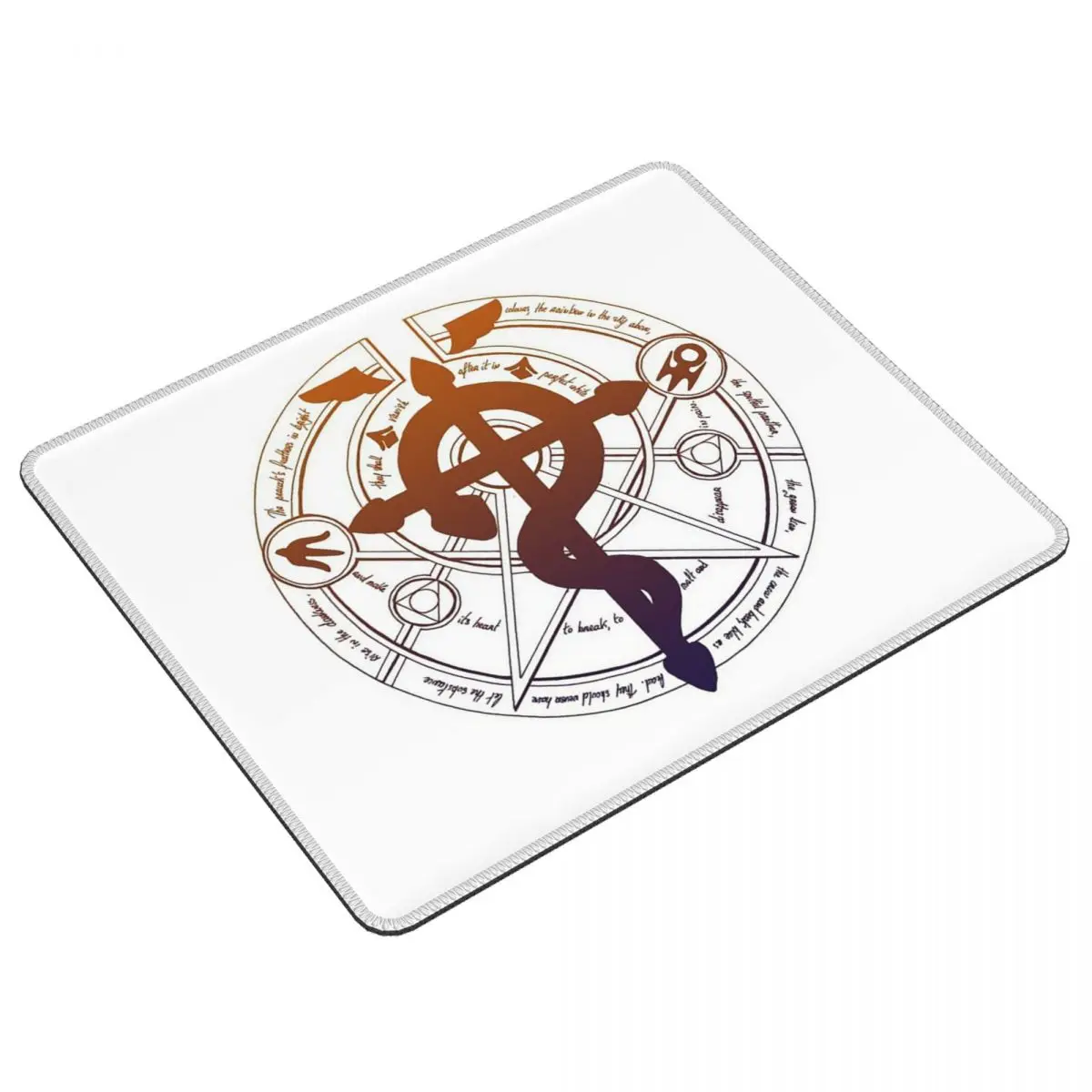Fullmetal Alchemist Brothers Anime Manga Logo Mouse Pad Computer Keyboard Mouse Mat Gaming Laptop Desk Mat Office Table Mats