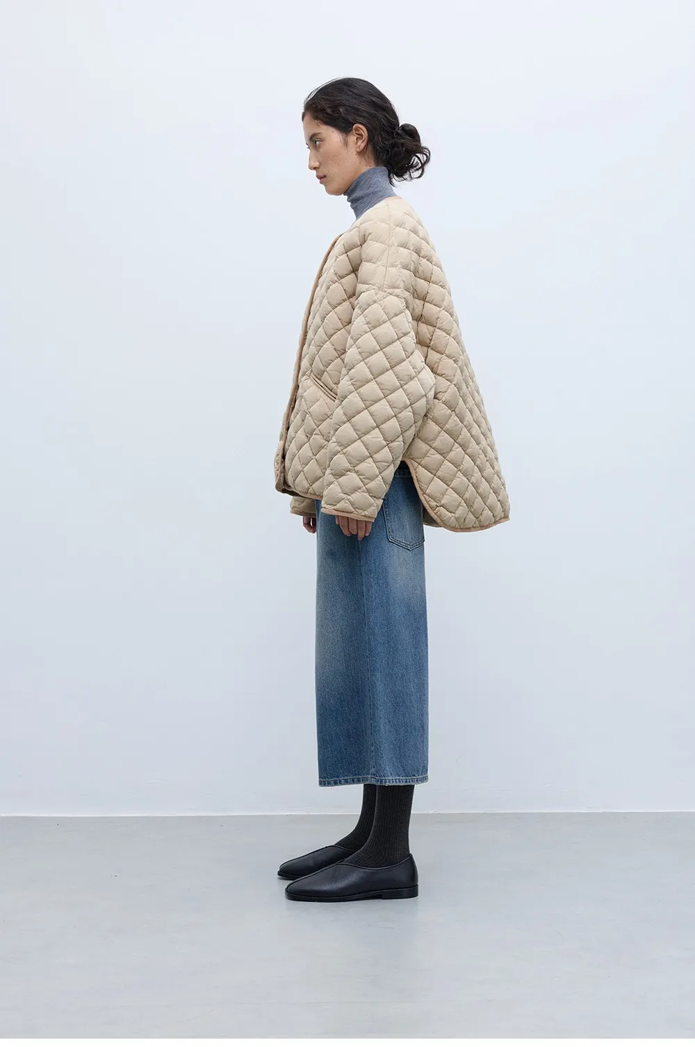 Large-Scale Turtle Back Style 90% White Duck down Lightweight Classic Quilted Pattern down Jacket 2025 Autumn Winter New Top