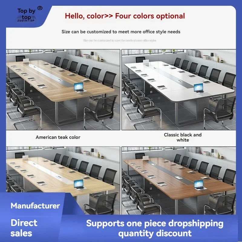 Meeting Table Long Table Large Small Minimalist Modern Negotiation Rreception Office Desk Chair Combination