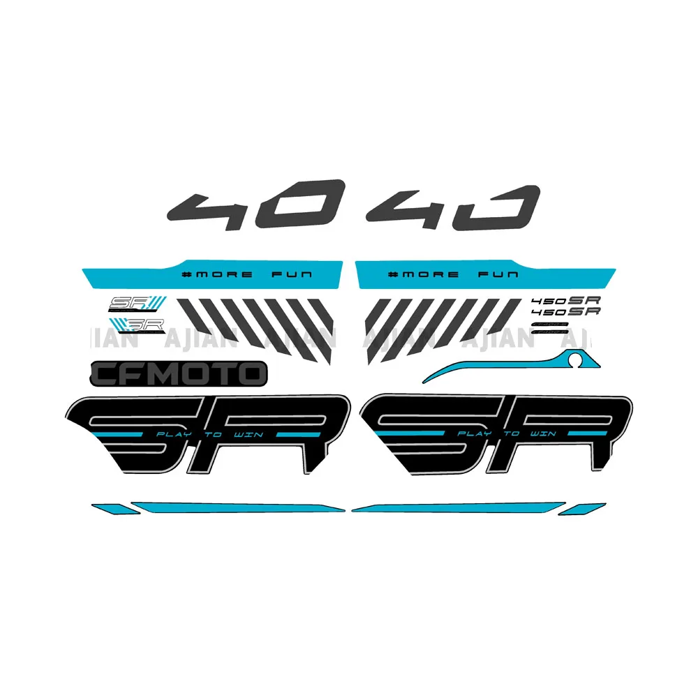 

For CFMOTO 450SR CF450SR CF400-6 CFMOTO SR450 400-6 Motorcycle Fairing Decal Graphic Sticker