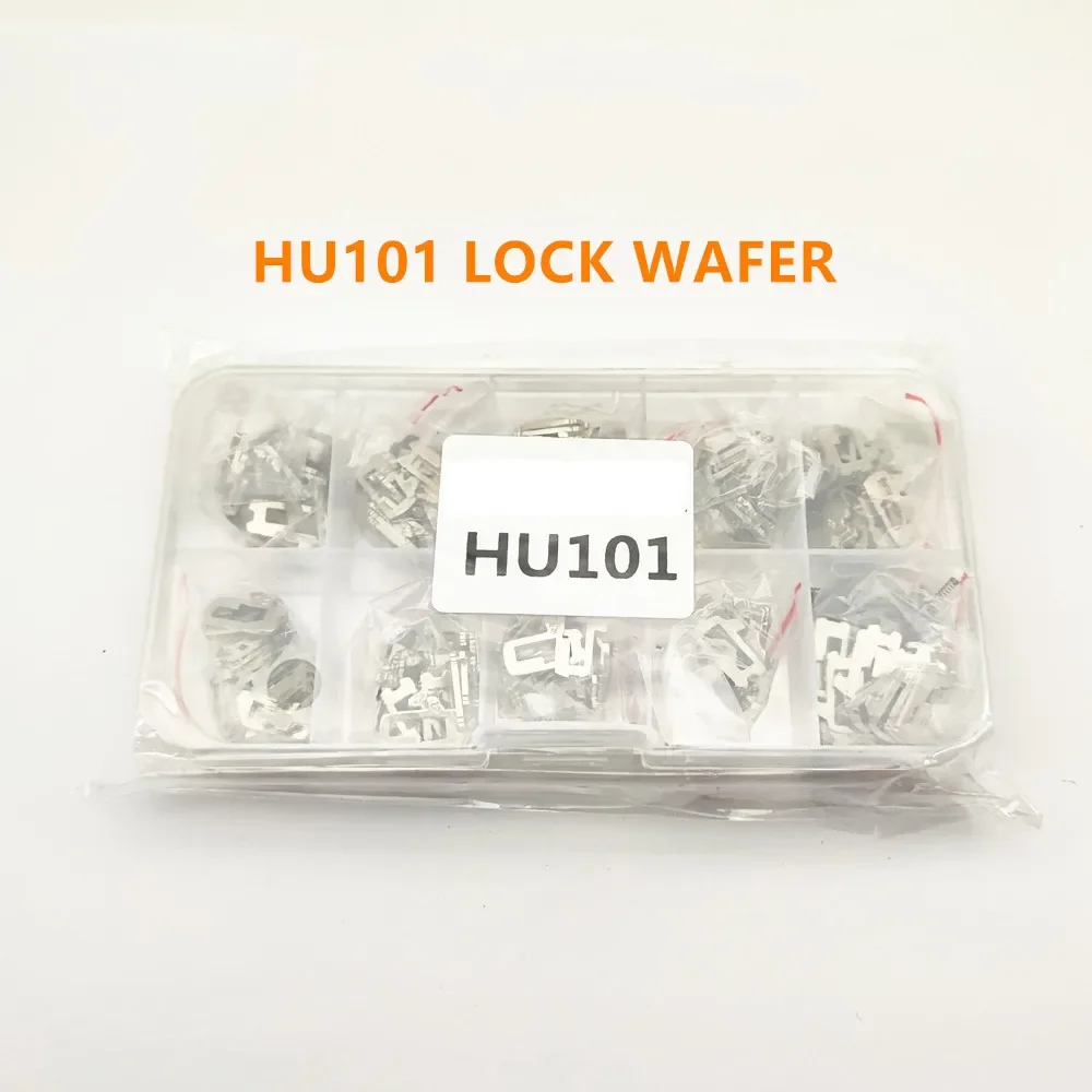 Obleas de cerradura para automóvil HU101 compatibles con oblea de entrada sin llave específica para vehículos Ford Focus, paquete de 10