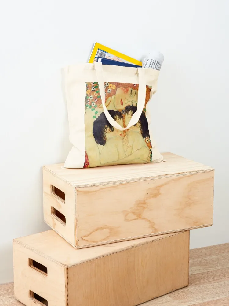 Klimt Three Ages of Woman Mother and Child Tote Bag shopper bags Lady bag tote bag woman Women's tote