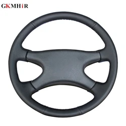 GKMHiR DIY Hand-stitched Black Artificial Leather Car Steering Wheel Cover for Lada Niva 2006-2017 2107 1997-2012