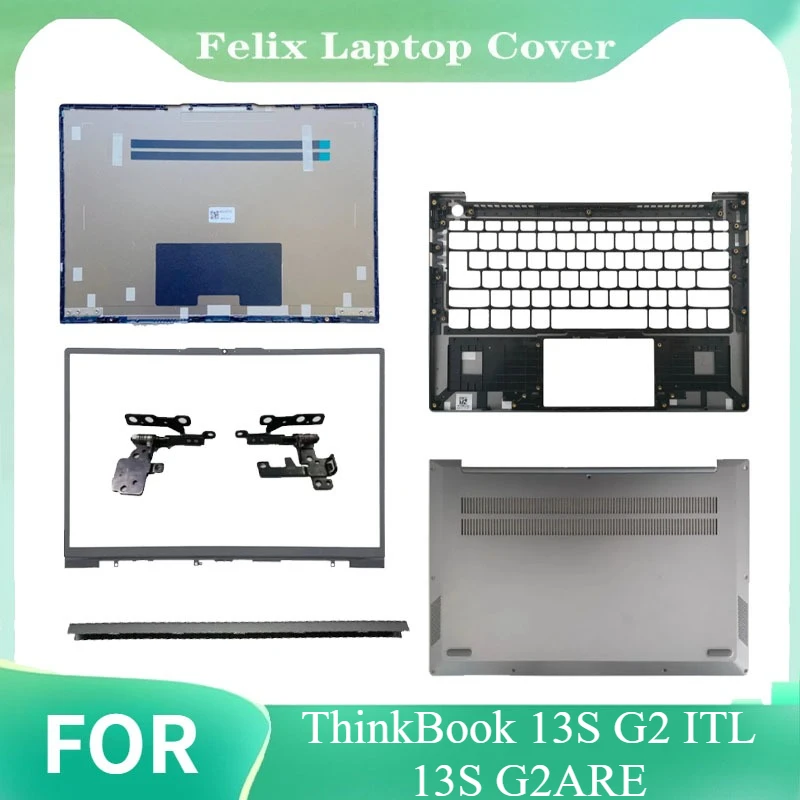 For ThinkBook 13S G2 ITL 13S G2ARE New LCD Back Cover Silver Palm Cushion Bottom Cover Base Silver Grey