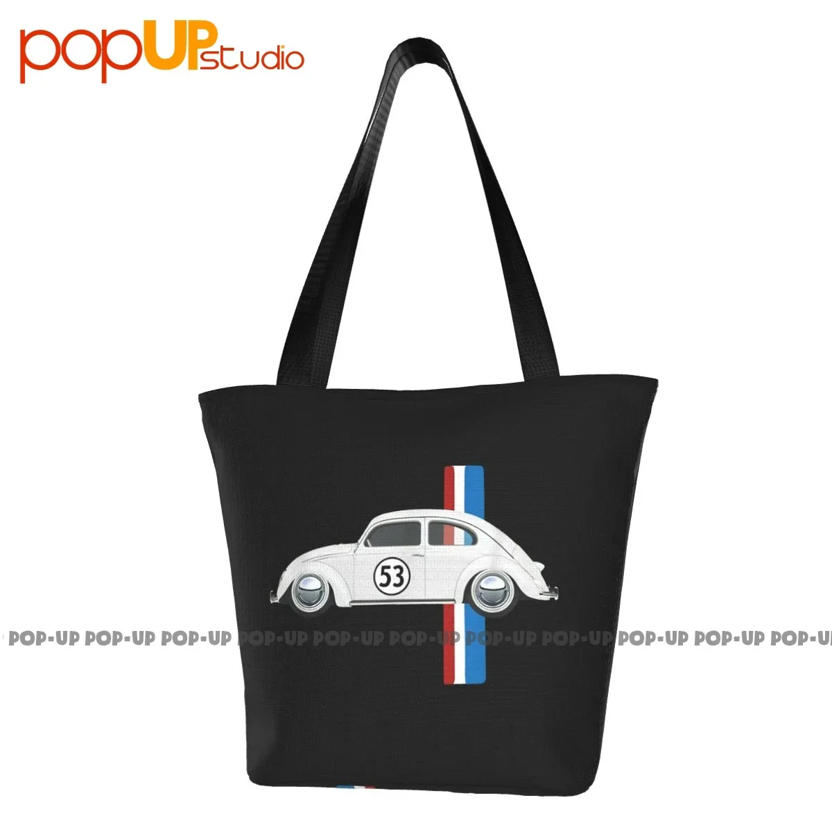 Sac à provisions en polyester pour voitures vintage classiques, sac à main Oldtimer, 53 insectes, CÔTÉ cinelle et Herbie, question