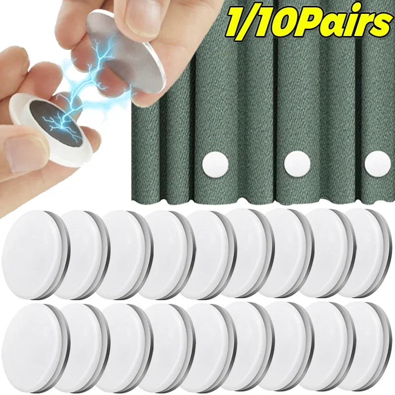 Strong Magnetic Curtains Weights Balcony Curtains Windproof Cloth Weights Shower Curtains Magnet Buckle for Fridge Tablecloth