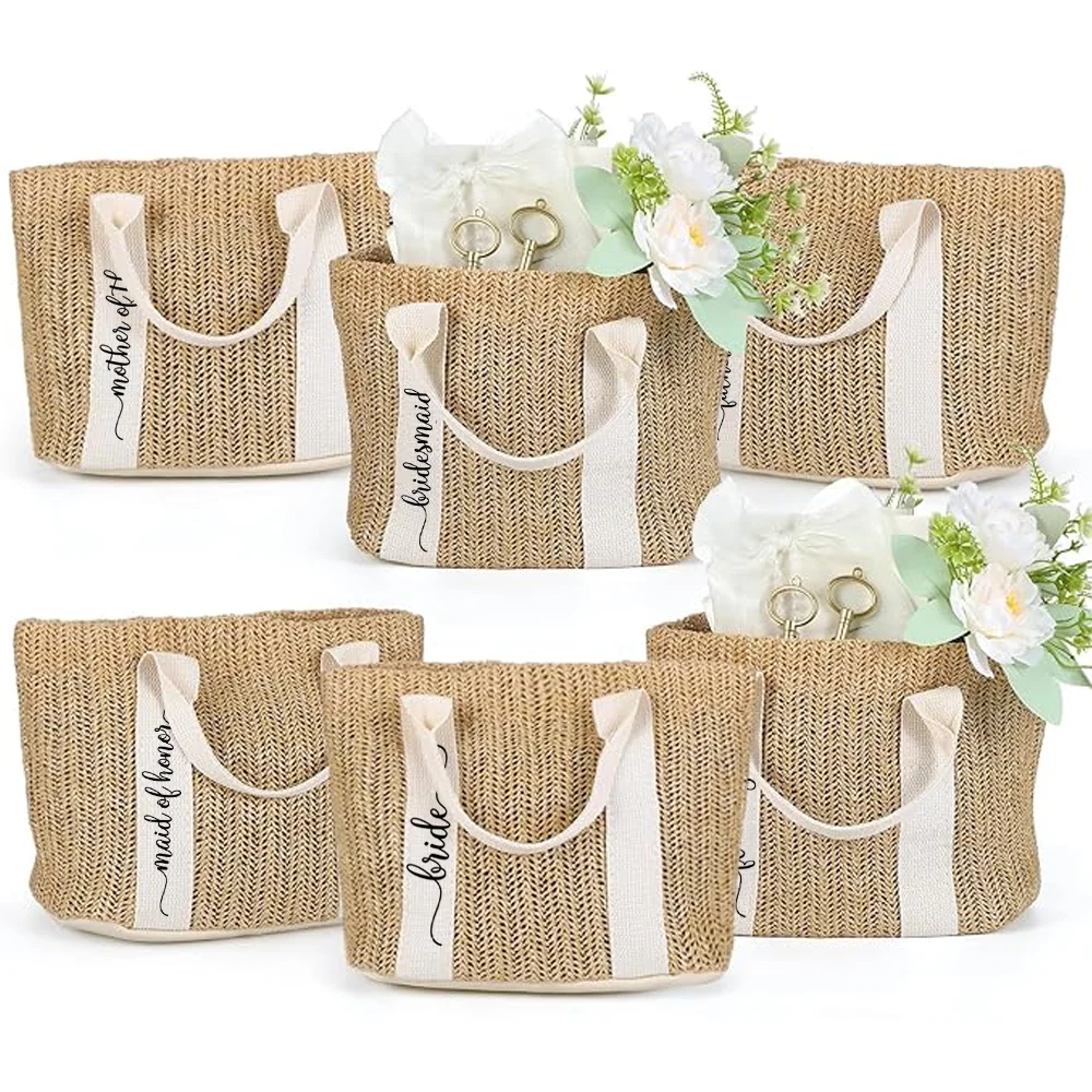 1Pcs Wedding Tote B… - image