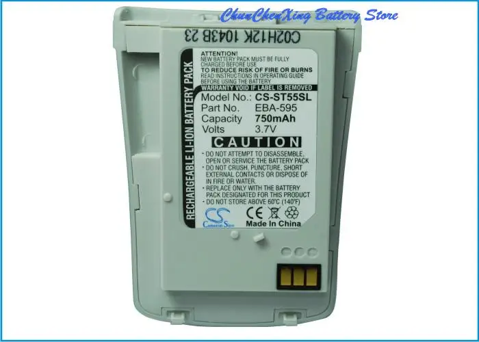 Batería de 750mAh EBA-595, L36880-N6851-A300, N6851-A300, V30145-K1310-X268-1, para Siemens ST50, ST55, ST60 (plata)