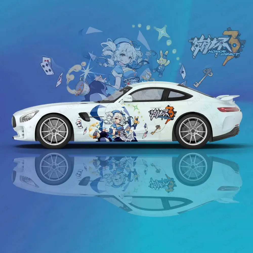 

Honkai Impact Anime Tasha Car Wrap Protect Stickers Car Decal Creative Sticker Car Appearance Modification Decorative Sticker