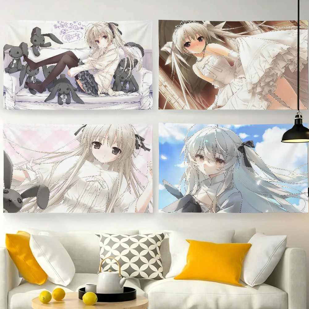 Anime Y-Yosuga no S-Sora Kasugano flag For Garden Party Living Room Home Wall Decor Banner Bedroom Outdoor Tapestry