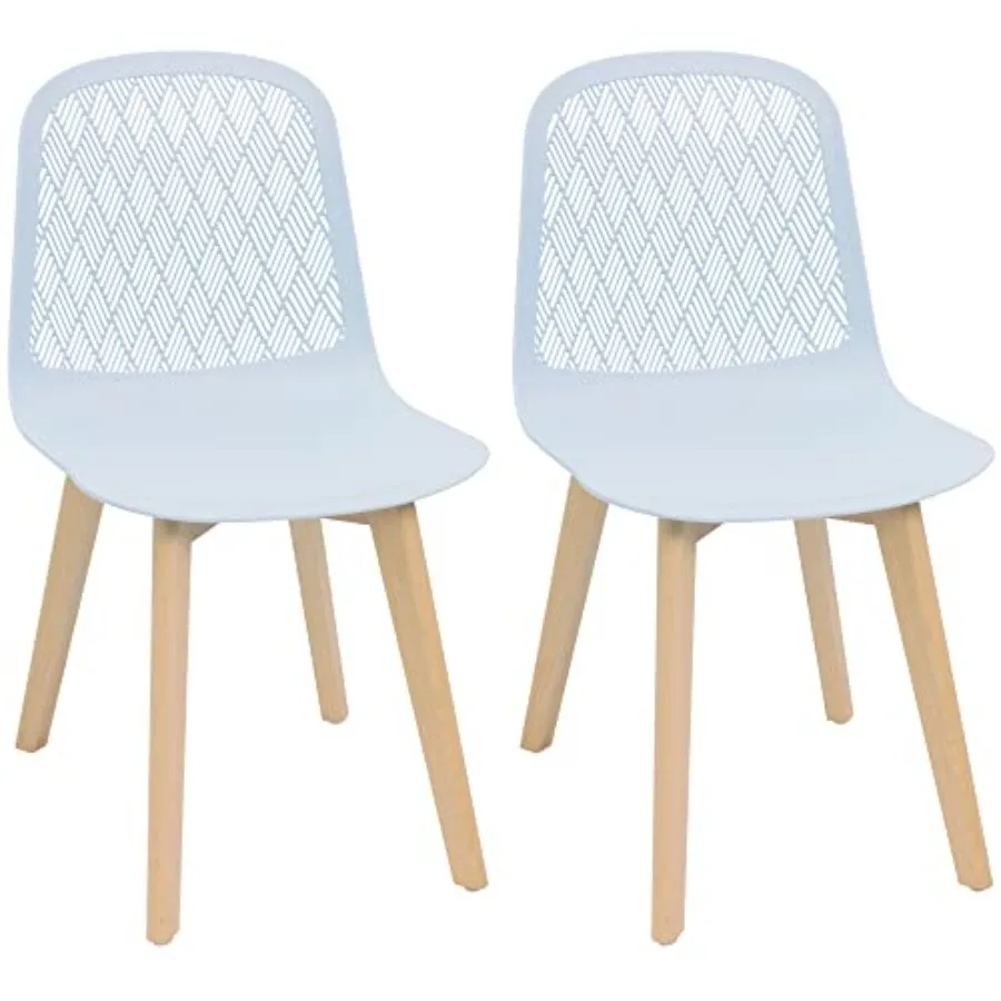 

Современные стулья без подлокотников с деревянными ножками для гостиной, спальни, кухни, столовой, зала ожидания, ресторанов, кафе, набор из 2 штук…