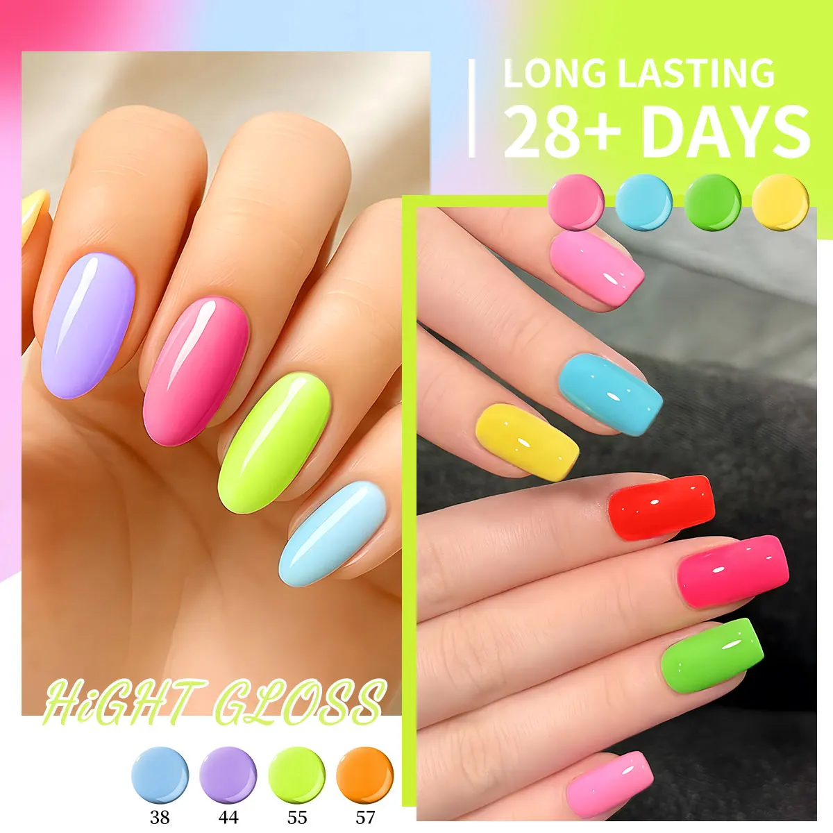 6色ジェルネイルポリッシュセット、取り外し可能/LEDジェルネイルポリッシュ、ネイルサロン、自宅でのDIY、女性へのギフトに最適