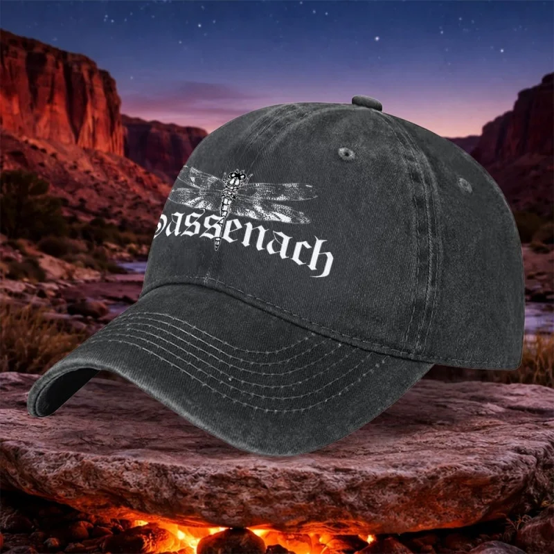 Sassenach Dragonfly Vintage Unisex Washable Baseball Cap Black Casual Outdoor Hat for Camping Hiking Fishing Sports