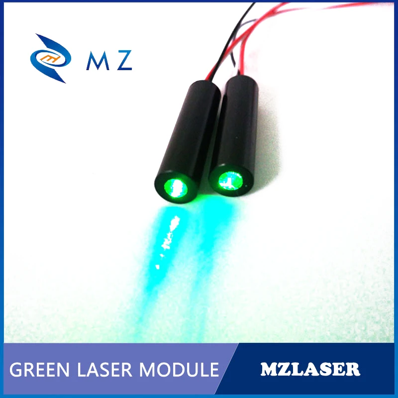 D8mm 520nm 5mW Green Dot Laser Module Industrial Grade APC Drive CW Circuit