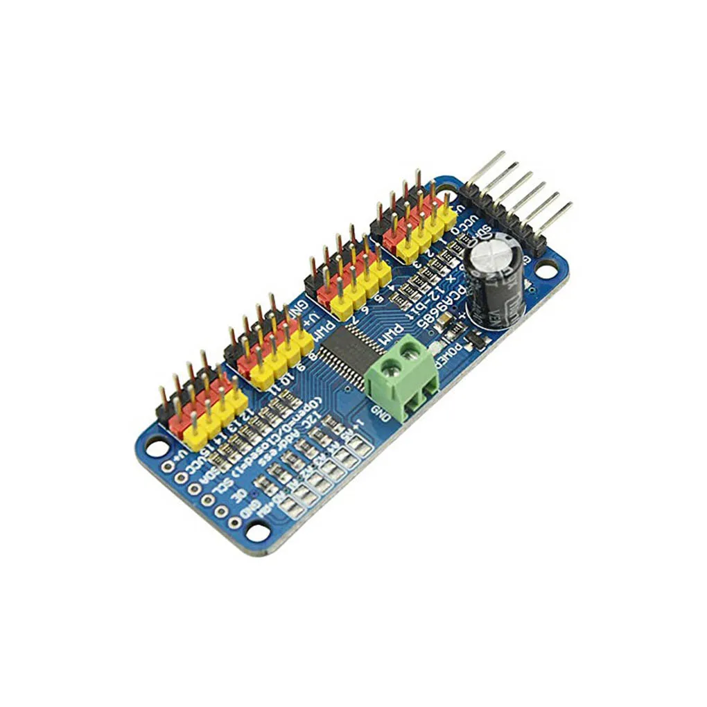 16 Channel PCA9685 PWM Servo Motor Module Controller Driver Board Modified Component Robot Fitting Control Components