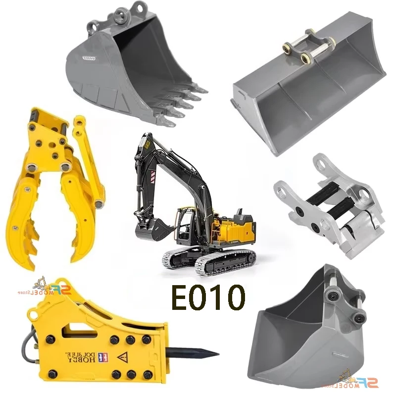 RC excavator upgrade metal bucket suitable for 1/14 E010 EC160 E111 remote control excavator metal upgrade bucket accessories